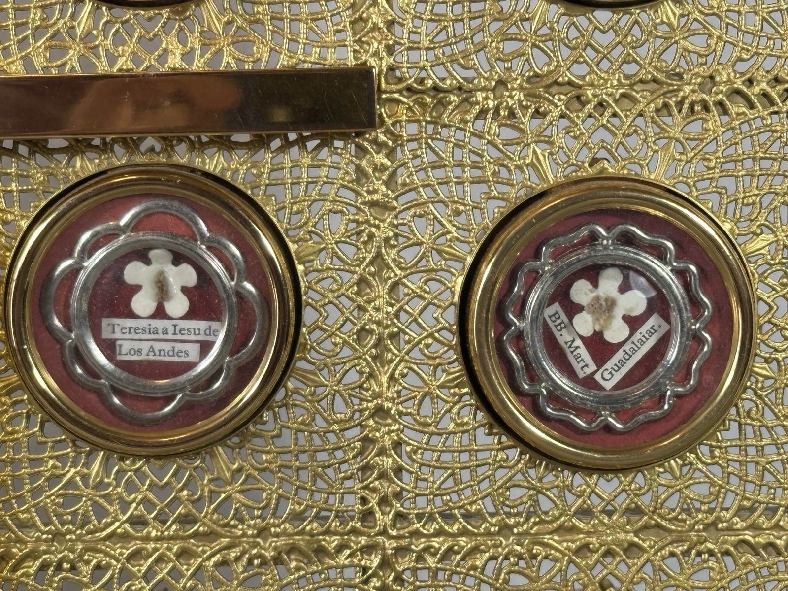 Reliquary Relic Custom Made 19 Saints True Cross, Crown Thorns, Evangelists