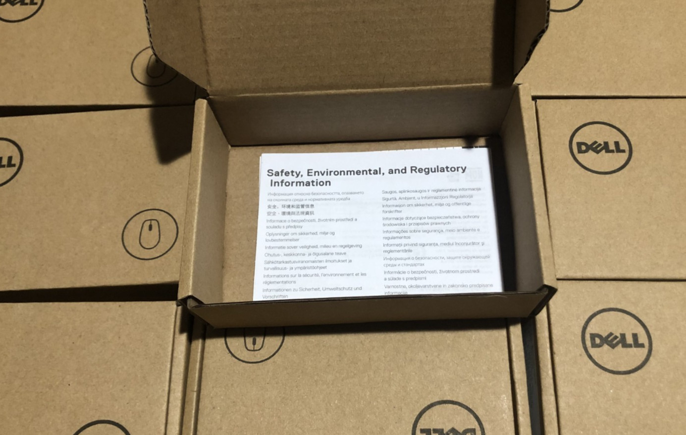 *LOT OF 50* - NEW Dell MS116 Wired USB Optical Mouse MS116-BK - Black 275-BBCB