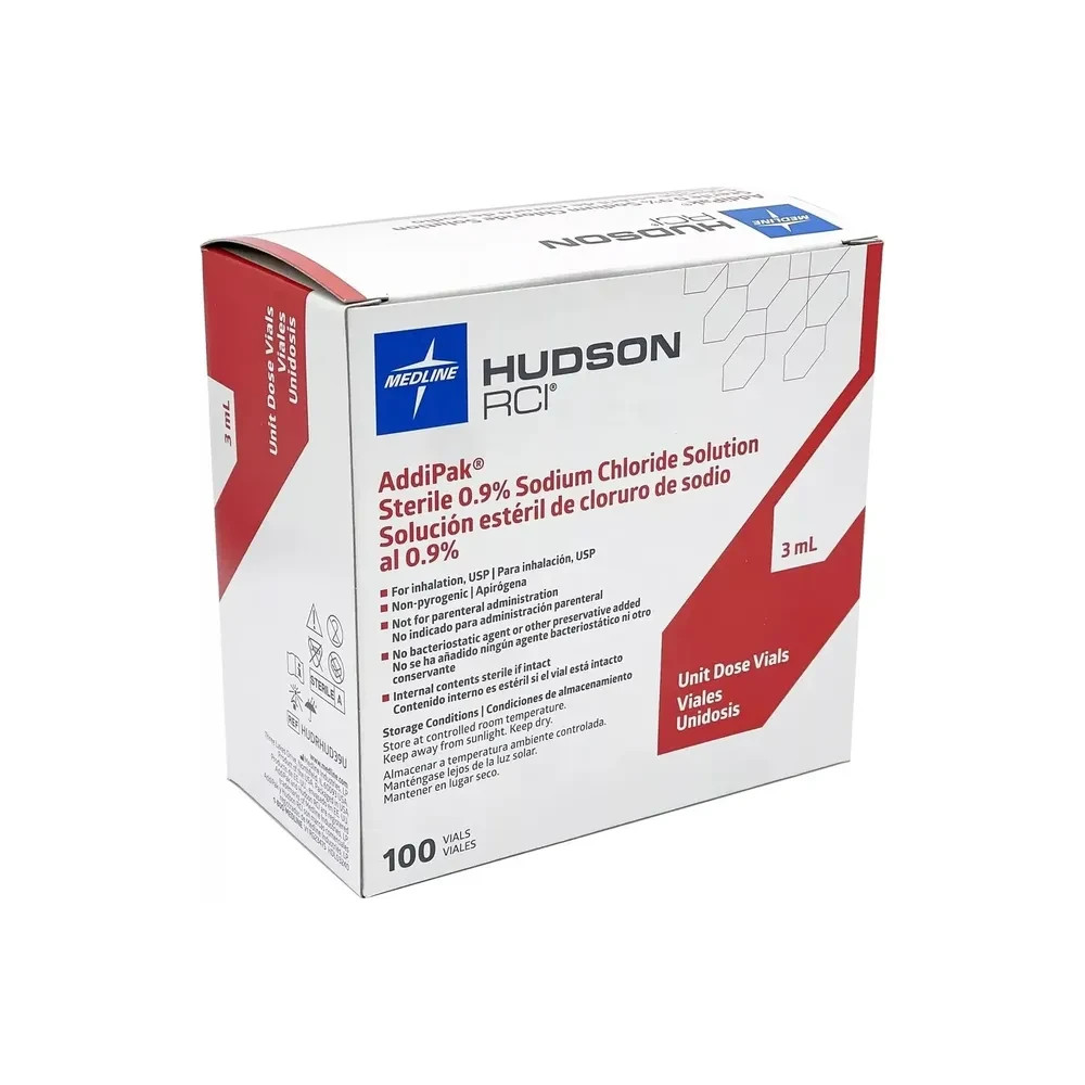 Addipak Sterile Saline Solution 0.9% 5ML (Box Of 100) New Sealed Ships Today