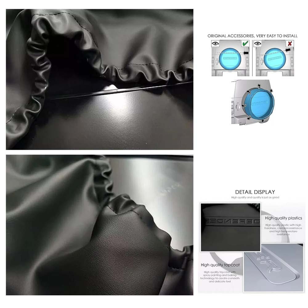 US Stock Gray Spare Tire Cover Wheel Cover Fits Defender 2020-2026