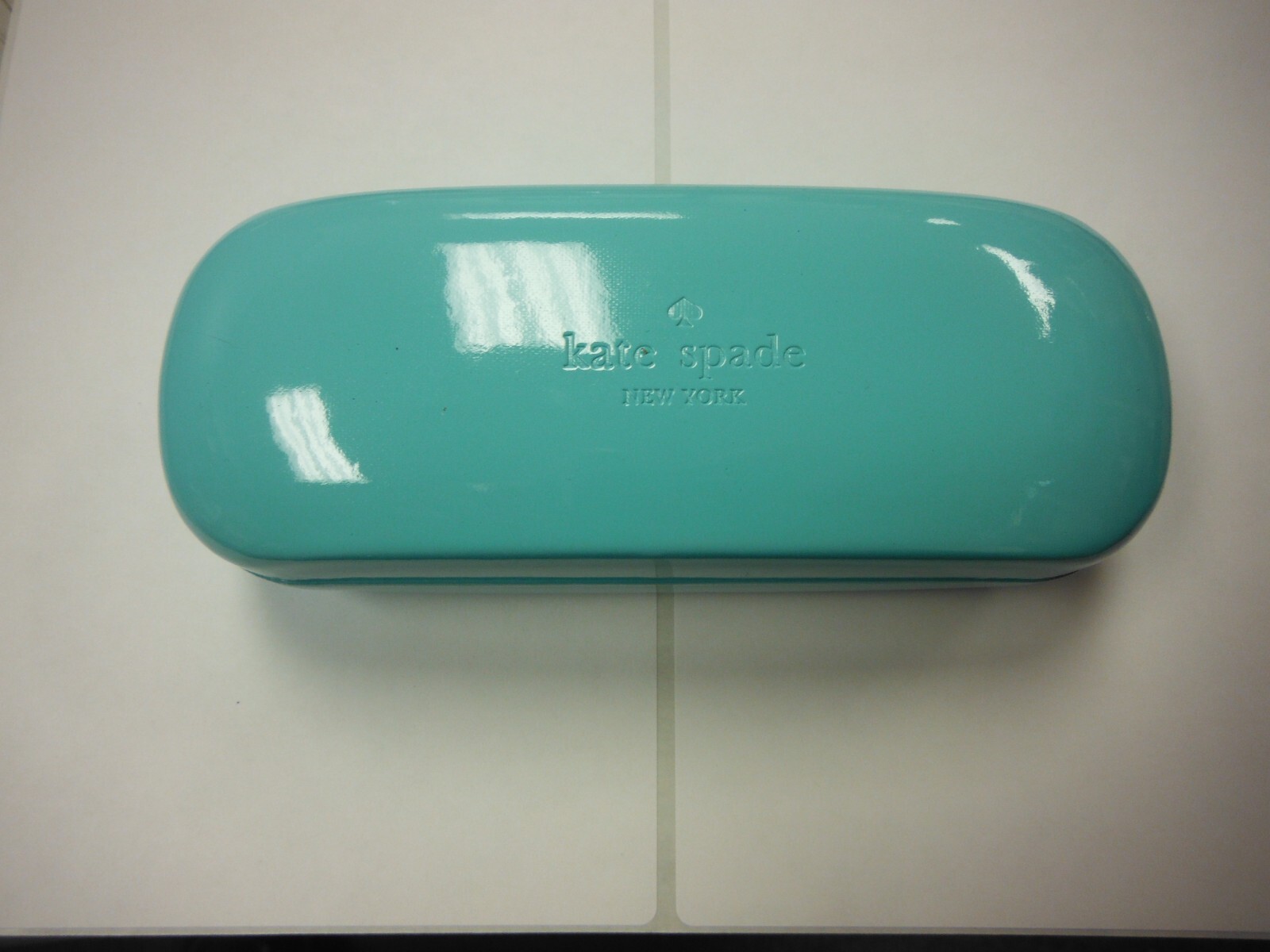 Brand New! Kate Spade New York Green  Teal Hard Shell Eyeglass Case