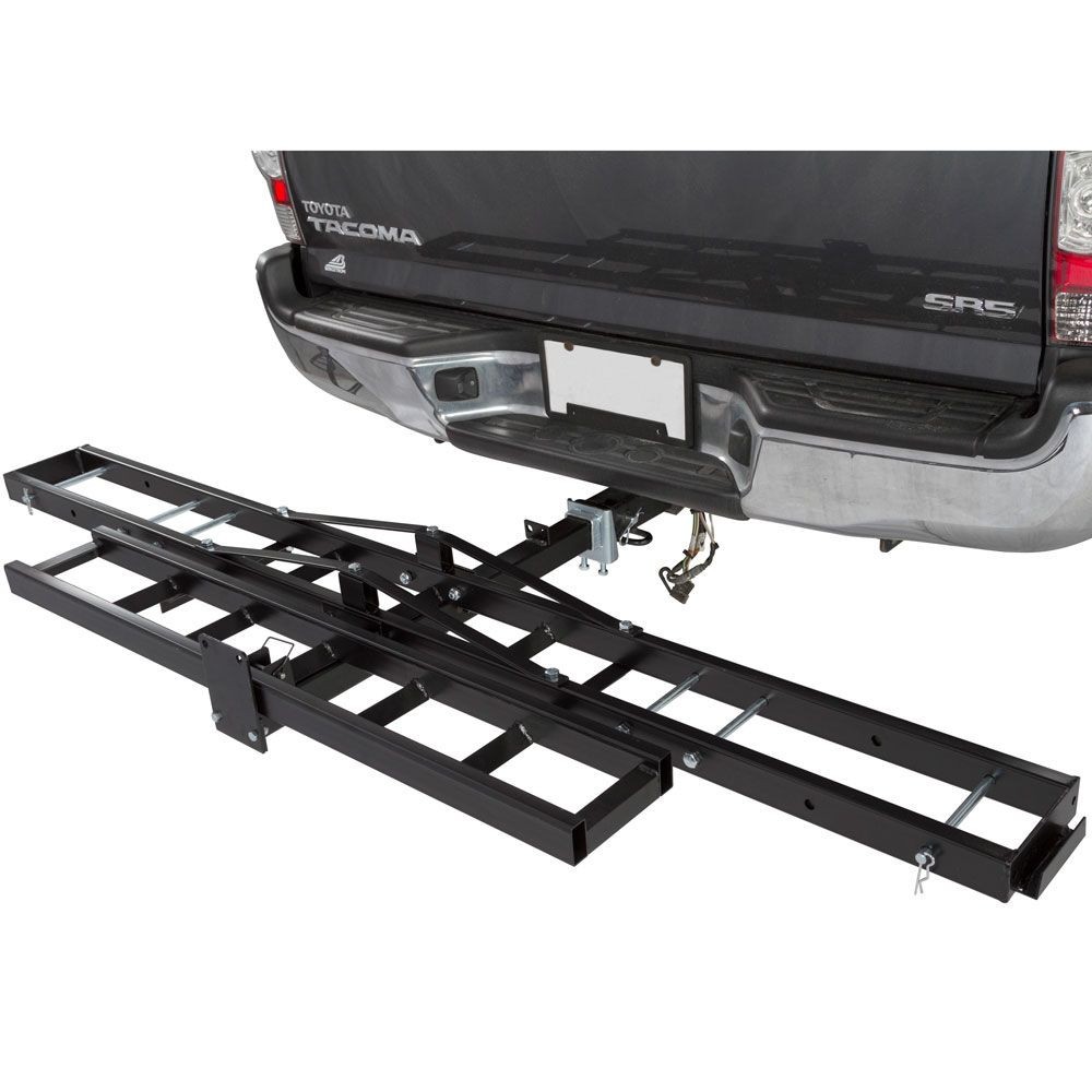 Black Widow Steel Nonfolding Motorcycle Carrier, 500 lb Capacity