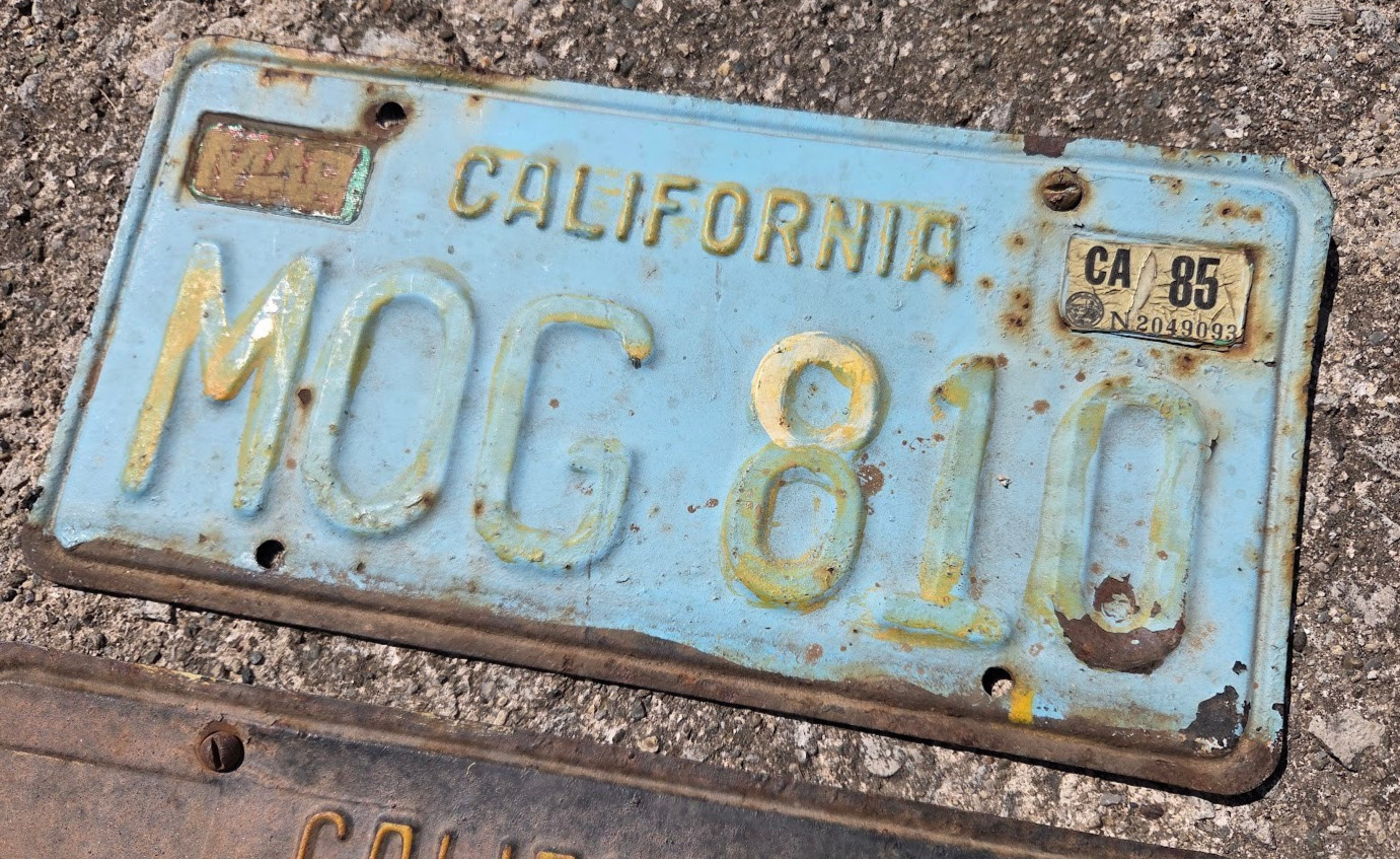 California License Plate 3 Matched Pairs 1963 Lot 9 Plates 63 Vintage Pair Set