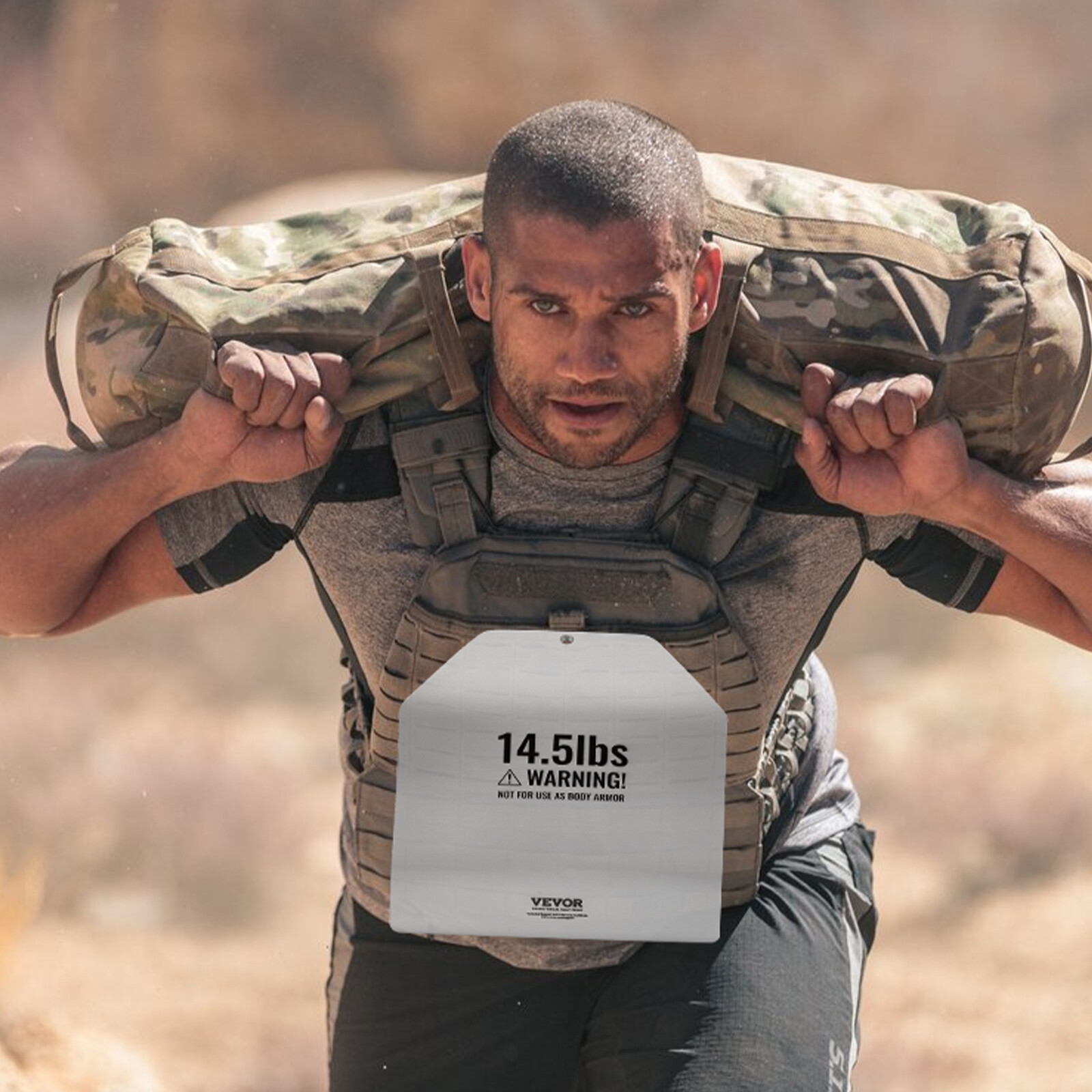 Curved Weight Vest Plates for Strength Training Workout 2x14.5 LB Plates