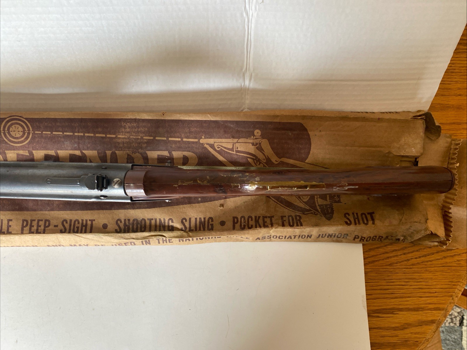 VTG Daisy MFG DEFENDER REPEATER No. 142 Pump Action BB Rifle Plymouth MI W/ Box