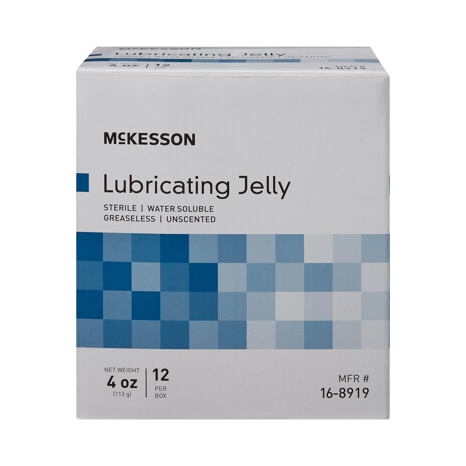 McKesson Lubricating Jelly Sterile 4 oz. Tube 12 per Box 16-8919