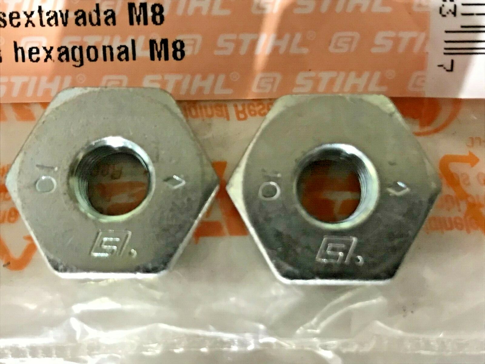 NEW Genuine STIHL Bar Nut M8 2-Pack 0000-955-0801 OEM-Chainsaws