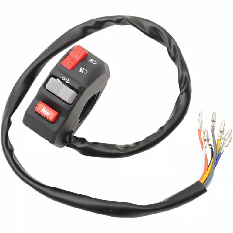 Emgo Universal Left-Side Handlebar Switch Motorcycle Street Bike 46-68734