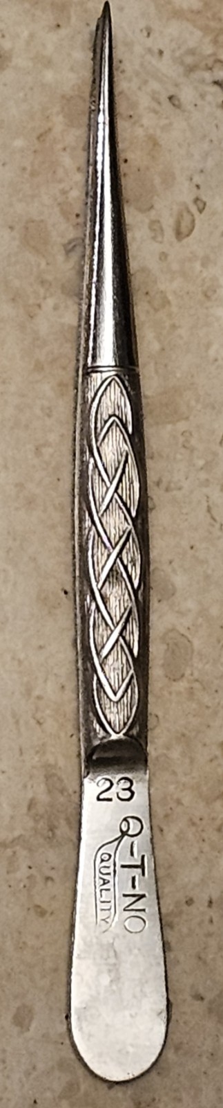 Antique Quality Brand Ornate Doctor's Tweezers #23 ~ 4" Long ~ Ships Out Fast