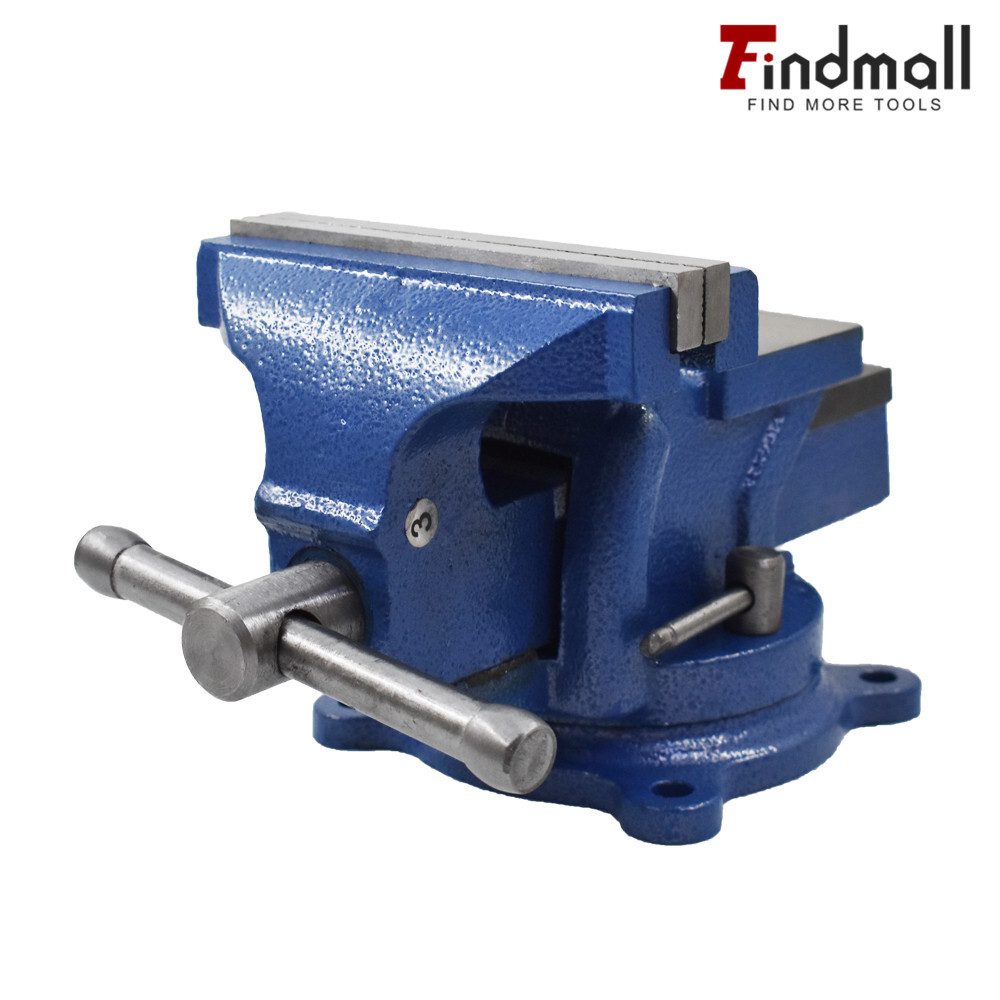 4" Bench Vise with Anvil Swivel Locking Base Table top Clamp Heavy Duty Vice