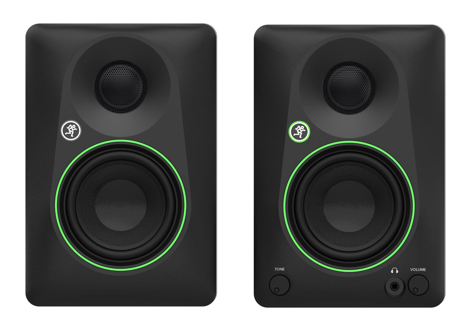 Pair Mackie CR3.5 3.5" Powered Studio Monitors Speakers w/ Tone Control