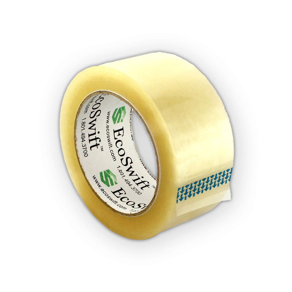 2" EcoSwift Clear Packing Tape for Packaging Carton Box Moving Shipping Tape Gun