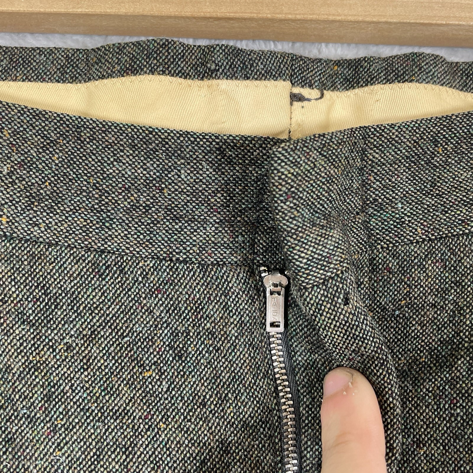 Vtg 50s Drop Loop Wool Slacks Men’s 32x32 Pendleton Rockabilly Pants Pleated 40s