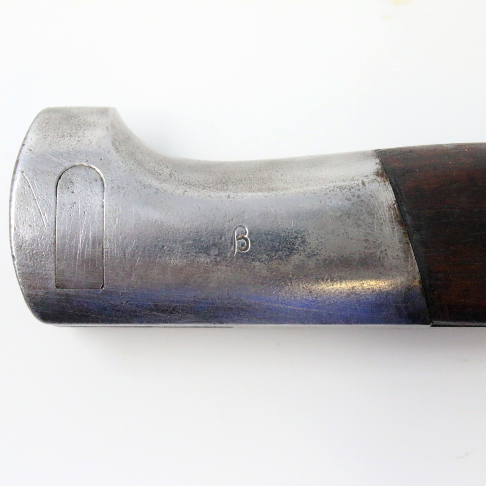 Argentine M1909 Mauser Bayonet Hooked WKC Solingen Leather Scabbard w/Fittings D