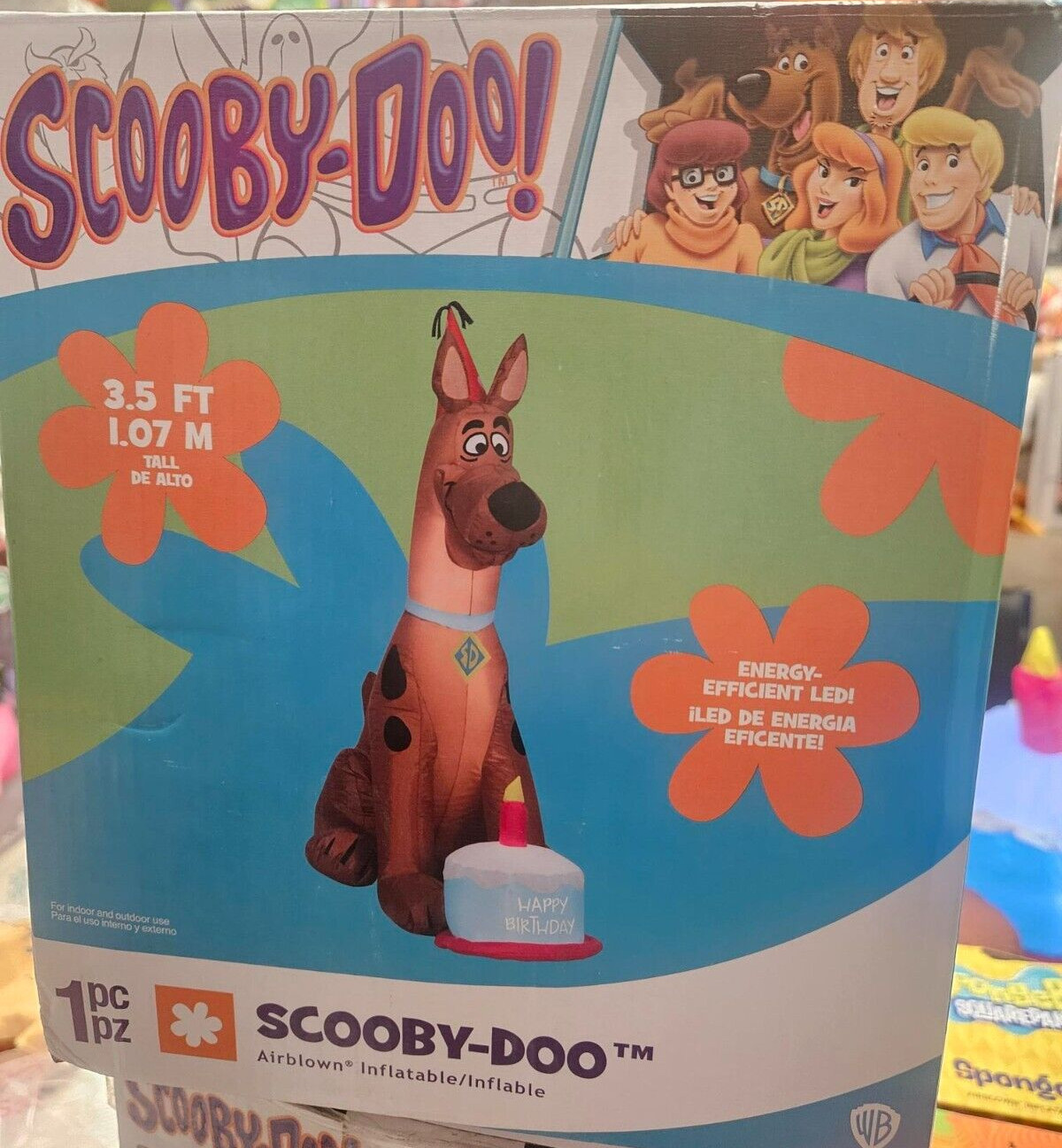 Gemmy 3.5ft Scooby Doo Birthday Inflatable