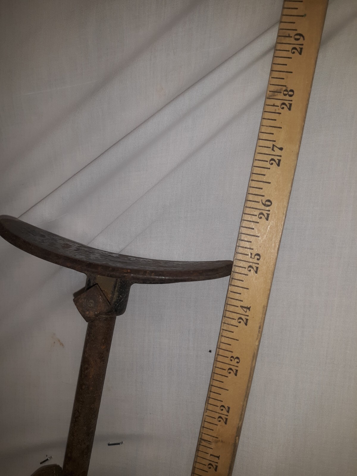 Antique Split Frame Hand Crank Drill Shoulder Brace with 2 Jaw Chuck 15"