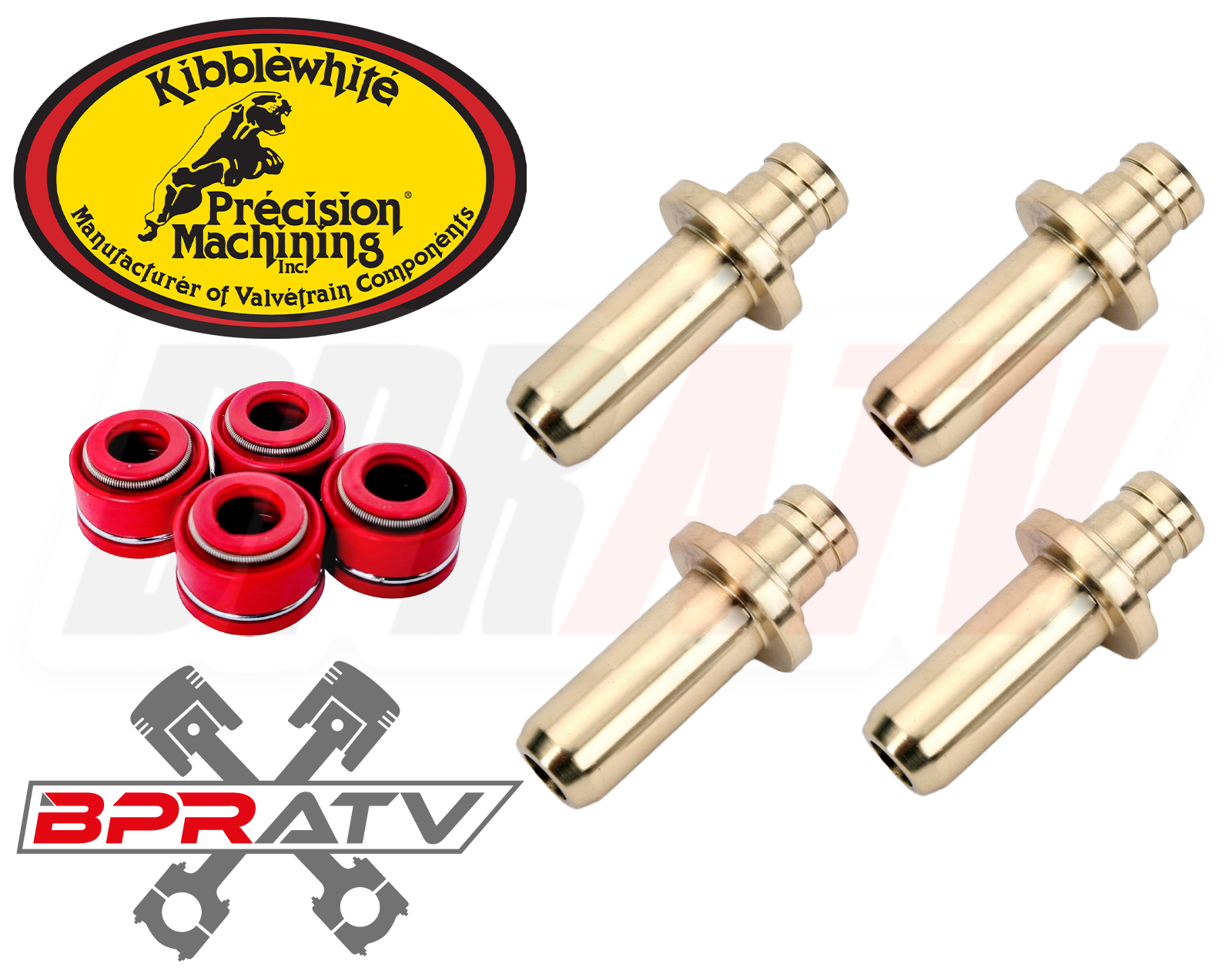 Polaris Predator 500 Kibblewhite Head Intake Exhaust Valve Guides & Viton Seals