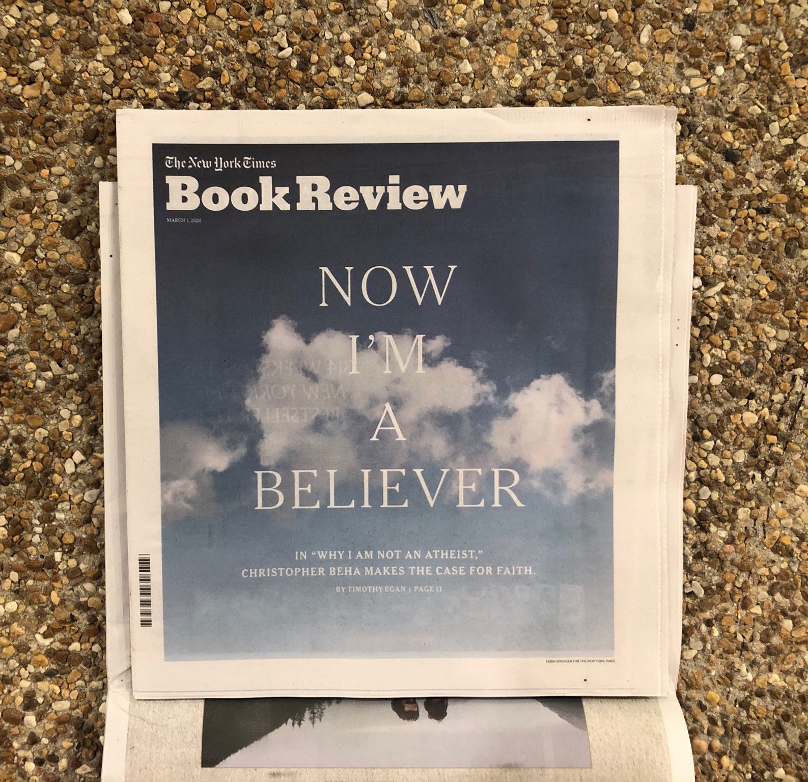 NEW YORK TIMES - SUNDAY MARCH 1, 2026 (US ATTACKS IRAN! LEADER KHAMENEI DEAD)