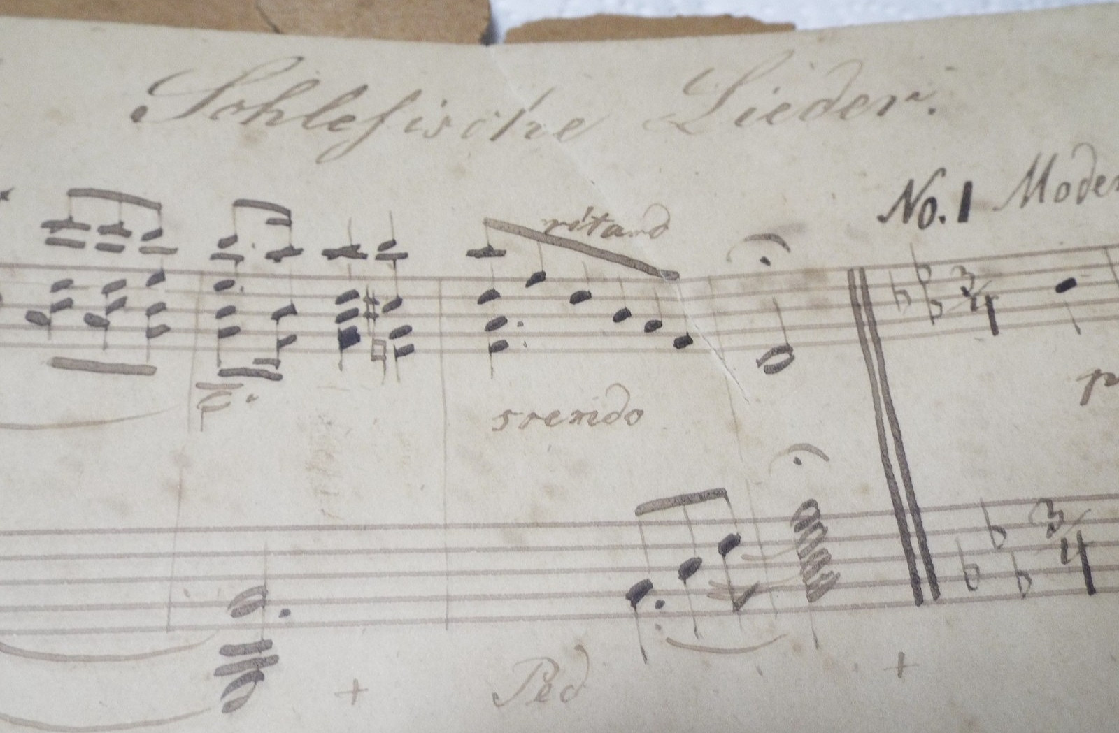ANTIQUE 1800s HANDWRITTEN SHEET MUSIC WITH SIGNATURES GERMAN COMPOSERS READ!!!!