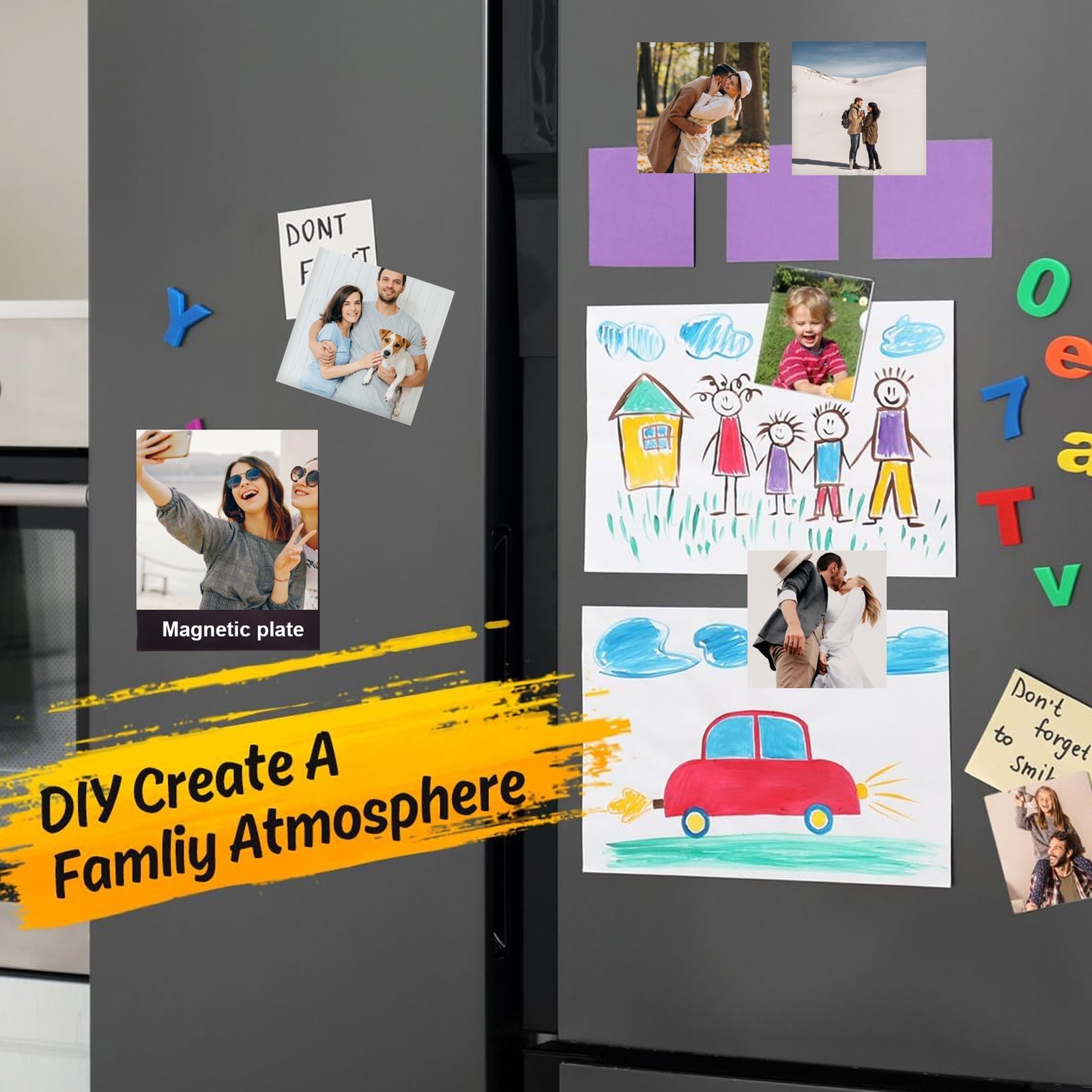 50mm 2inch Square Fridge Magnet Making Machine Kit + 100 Sets Magnet Consumables