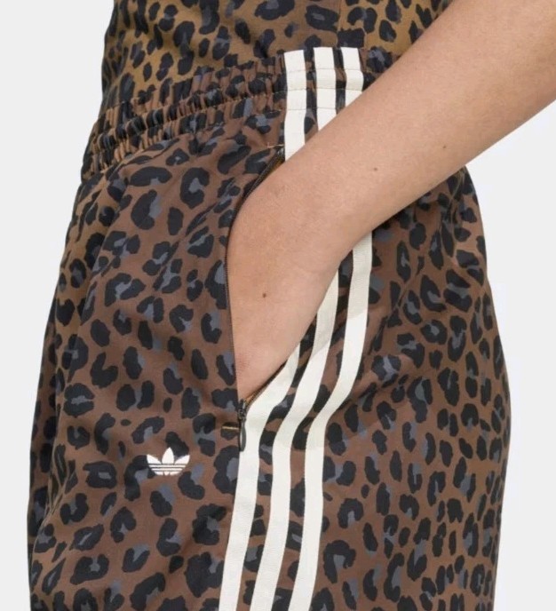 Adidas Leopard Firebird Oversized Track Pants S Small Nwt New 100% Authentic