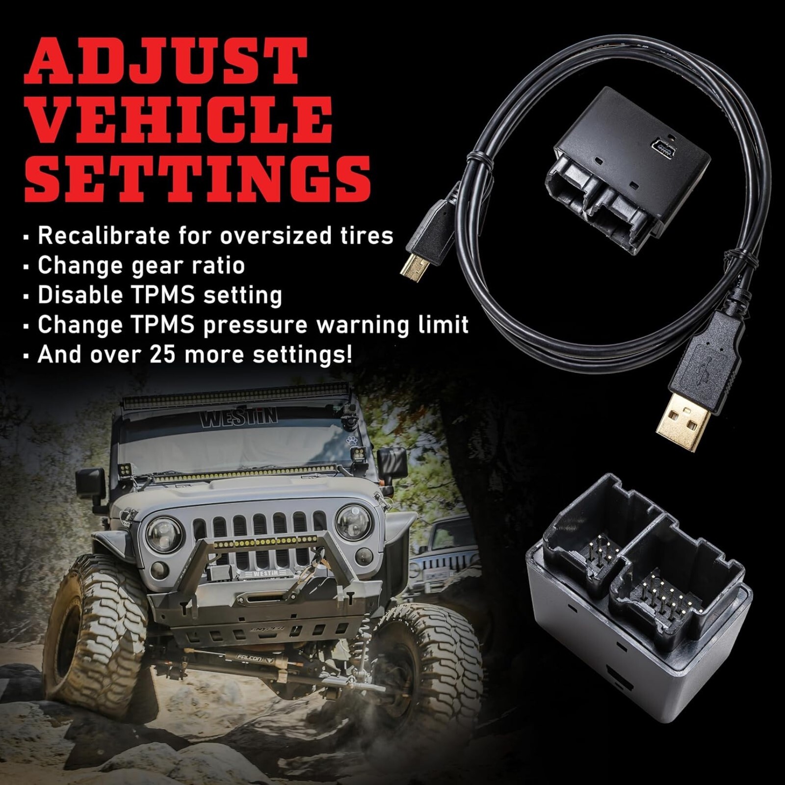 Z Automotive OBD2 Plug-In Tazer JL Mini Module for Wrangler JL 4XE Gladiator JT