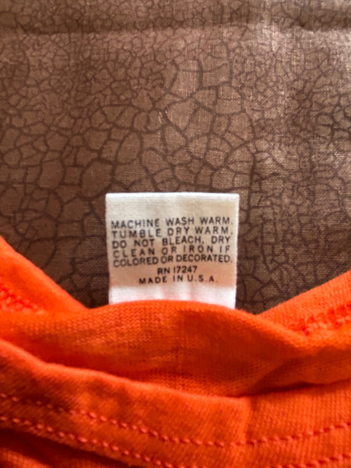 Vintage Tank Top "Orange Crush" Size M(38-40).