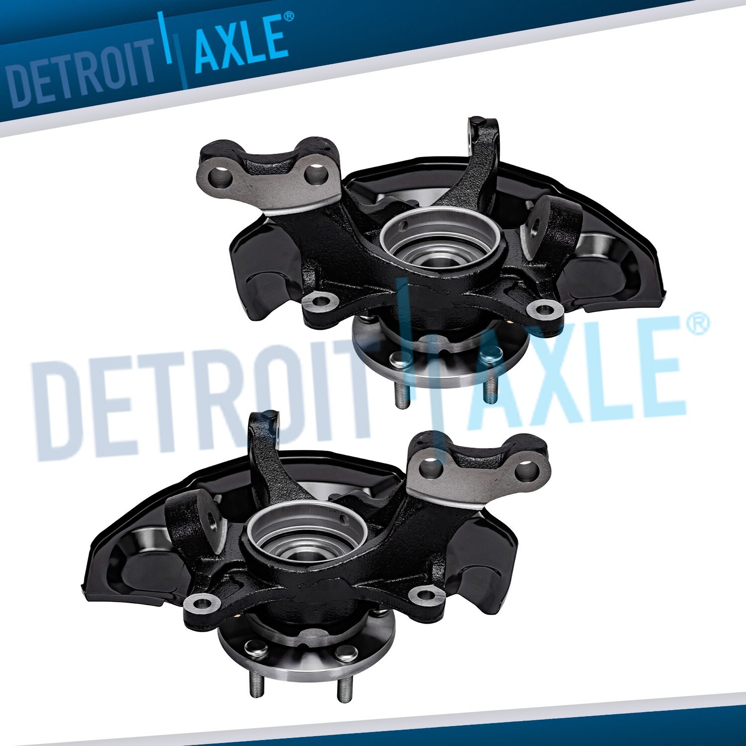 Pair Front Steering Knuckle & Wheel Hub Bearing for 2007 2008-2011 Toyota Camry