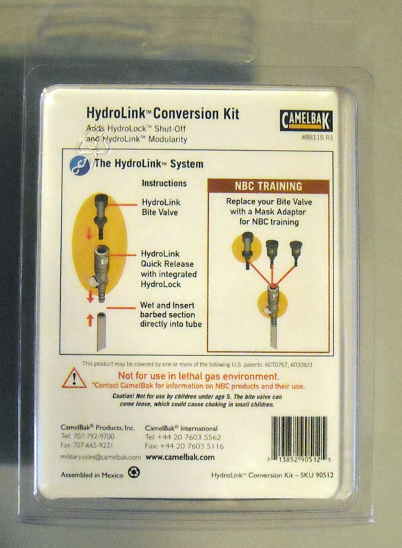 Camelbak Hydrolink Hydration Conversion Kit Bite Valve NEW