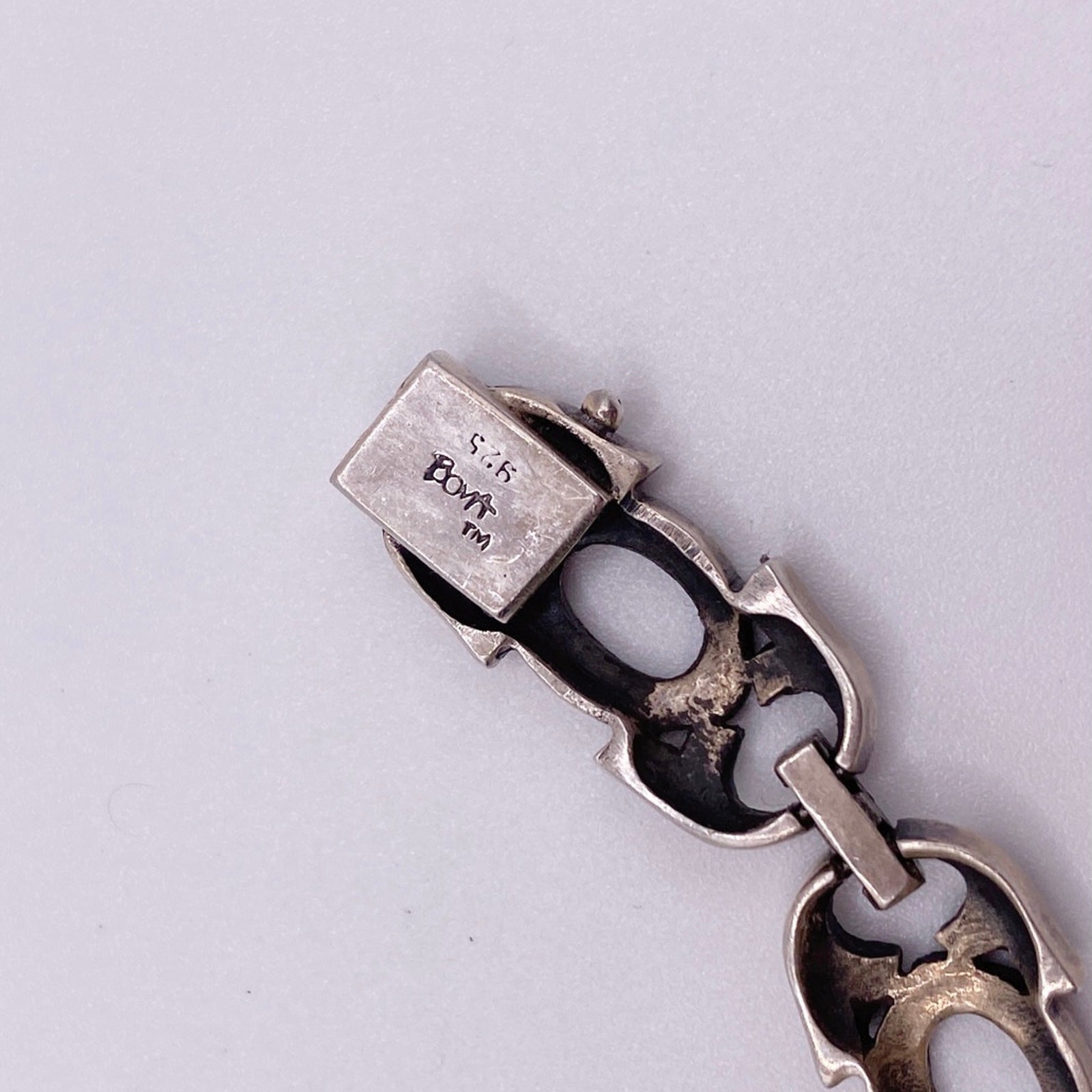 Boma Vintage Sterling Silver With Marcasite And Amethyst Watch 7”