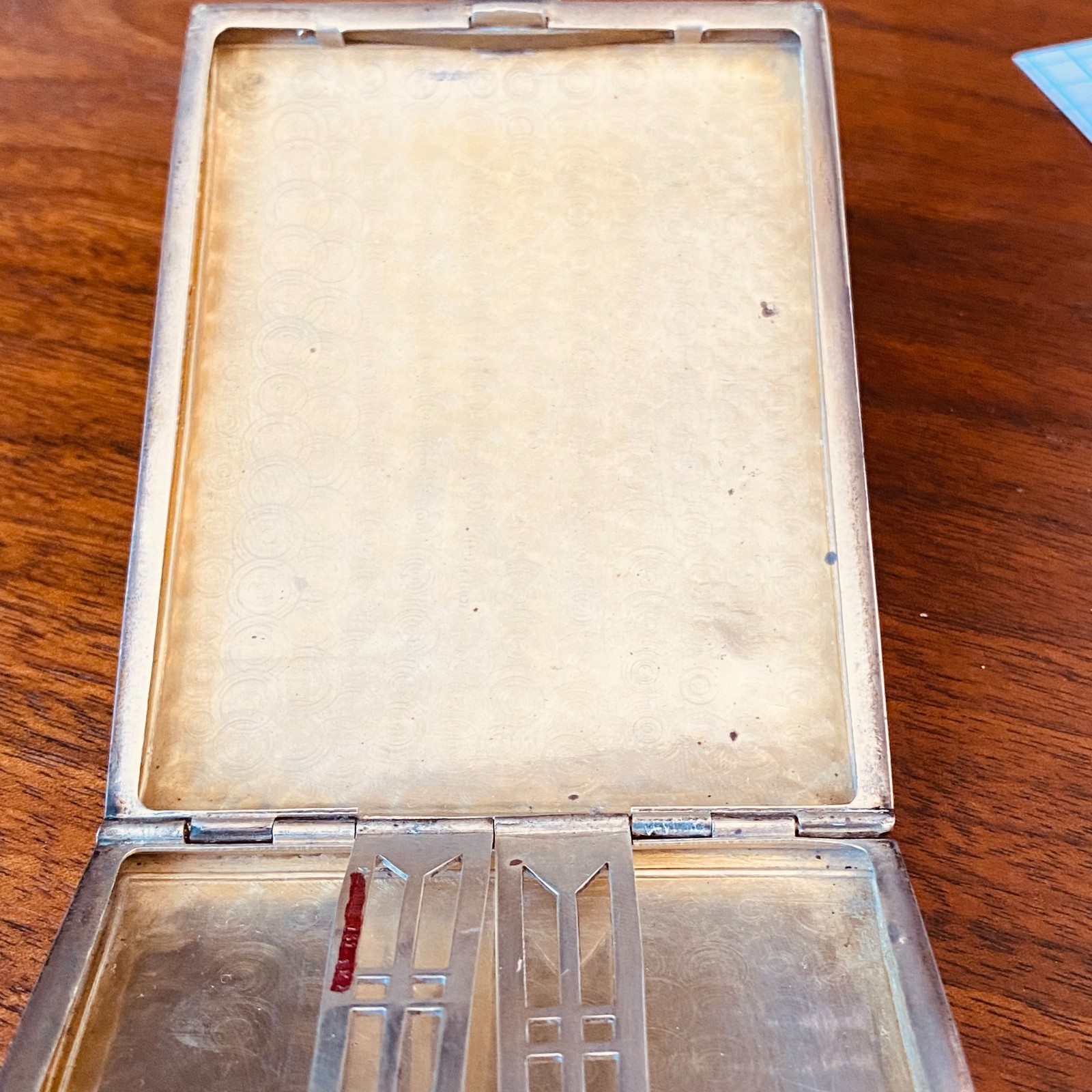 STERLING SILVER CIGARETTE CASE, HEAVEY WEIGHT