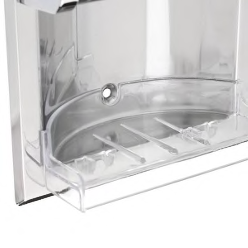 Recessed Soap Holder and Utility Bar in Chrome