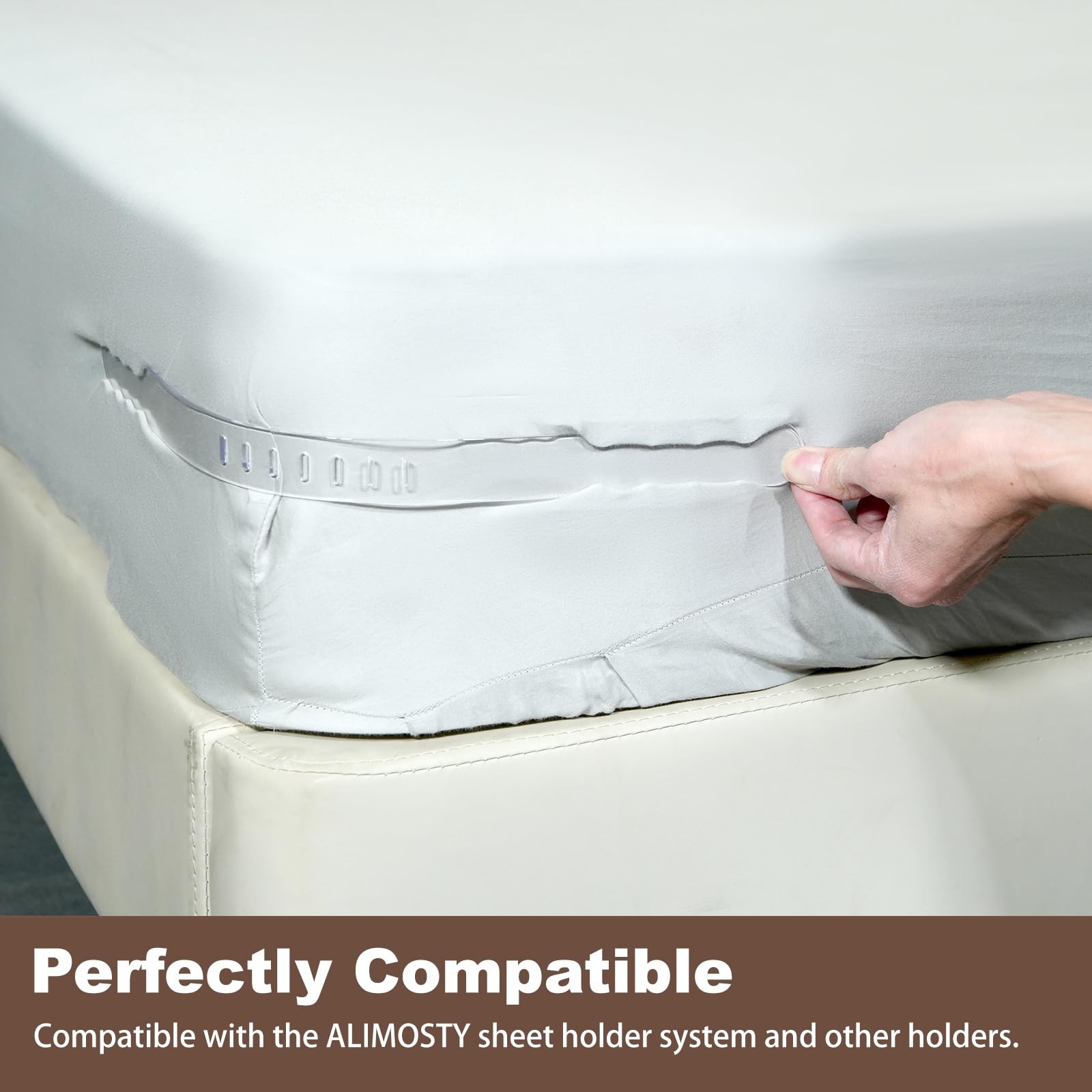 4PCS Strips for Bedsheet Holder, Straps Compatible with Most Lock Sheet Holde...