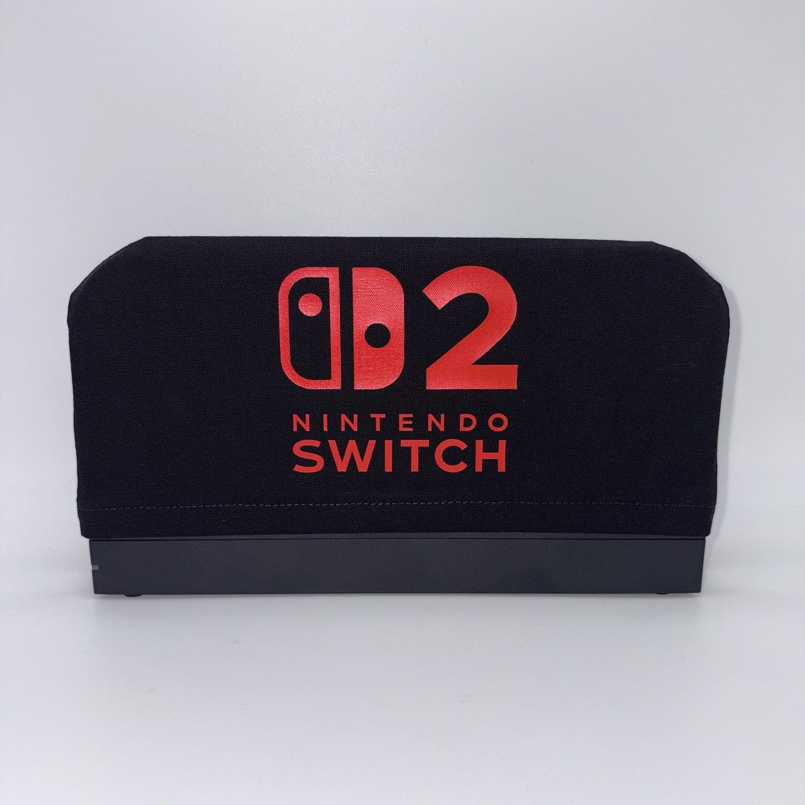 Nintendo Switch 2 Dock Cover Screen Protector Decor Sleeve Dock Sock Plain Black
