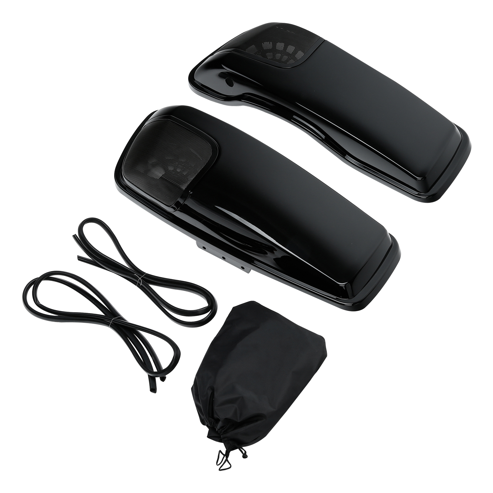 Saddlebag Lids Speaker Cutouts Fit For Harley Touring Road King Glide 2014-2024