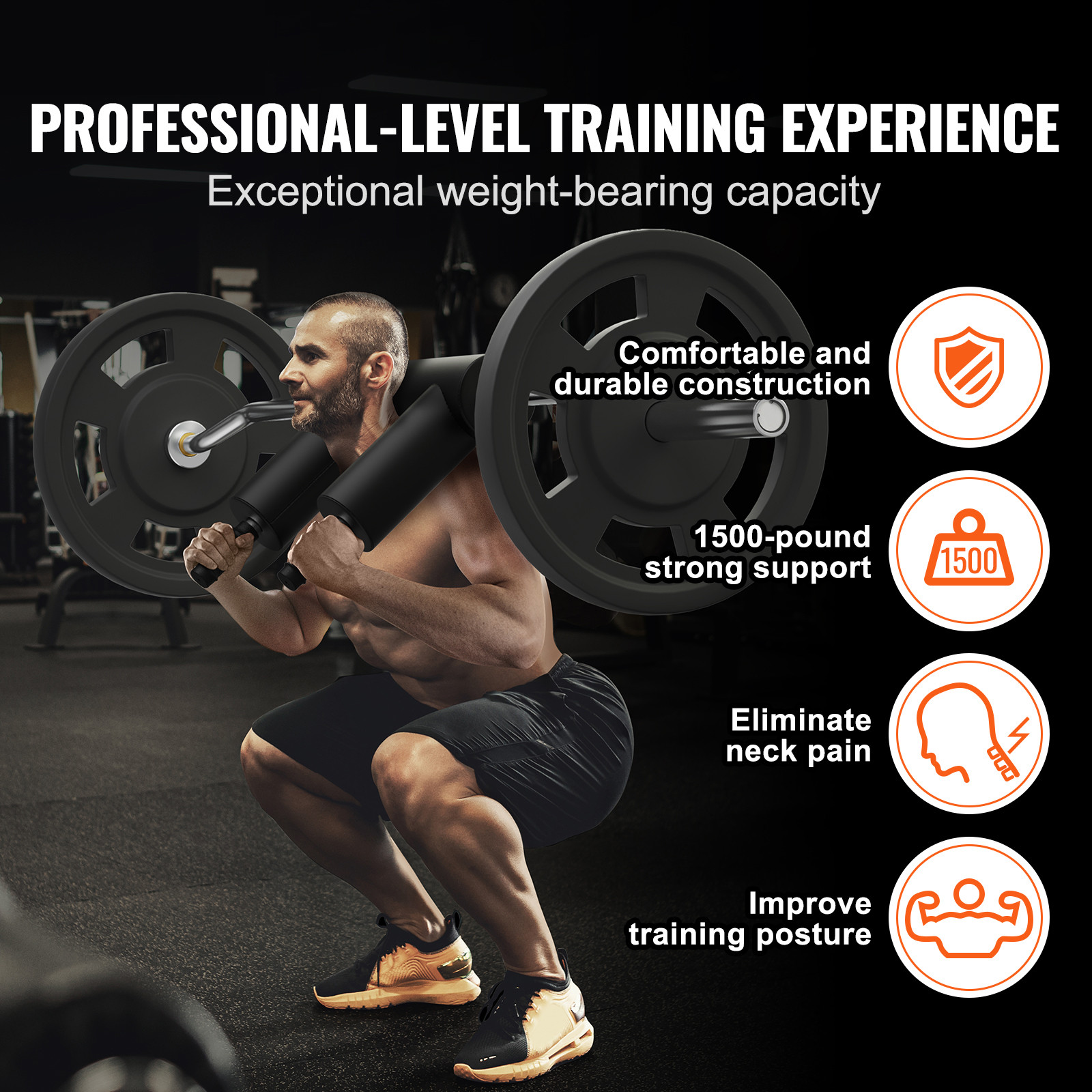 Safety Squat Bar Fitness Squat Bar Attachment Weight Lifting