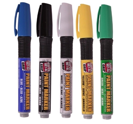 Super Met-Al Markers:  Pump Action Paint Markers, All Colors