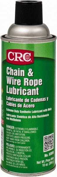 CRC 16 oz Aerosol High Temperature Chain & Cable Lubricant Light Amber, 350�F
