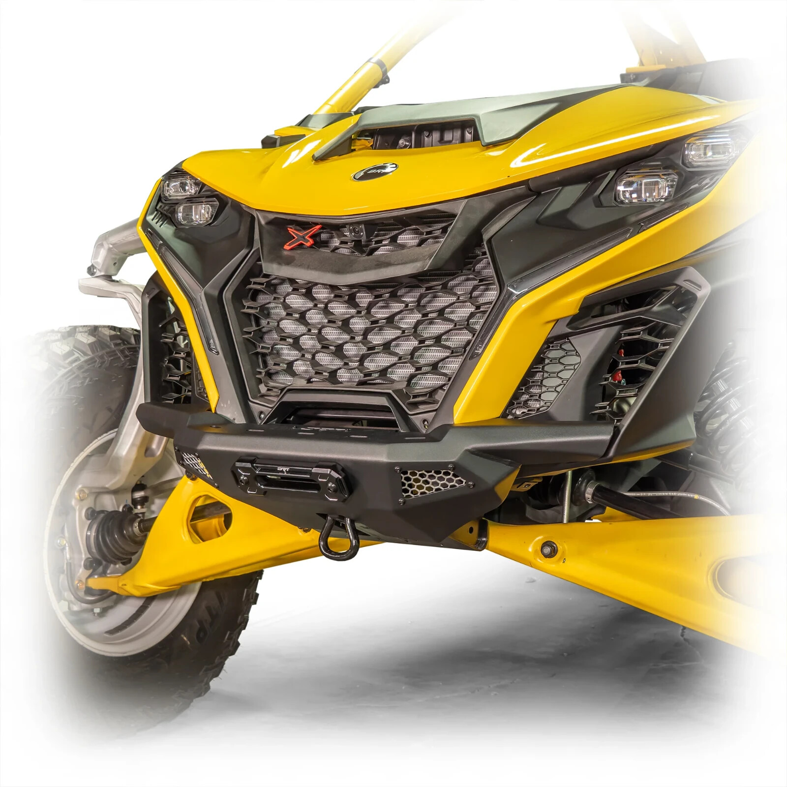 DRT Front Bumper Guard W Mesh Inserts Black Fits: CAN-AM MAVERICK R 2024+