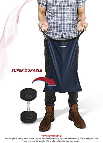 NYOrtho Wheelchair Footrest Bag/Leg Rest 22" - 26" Single (1), Blue