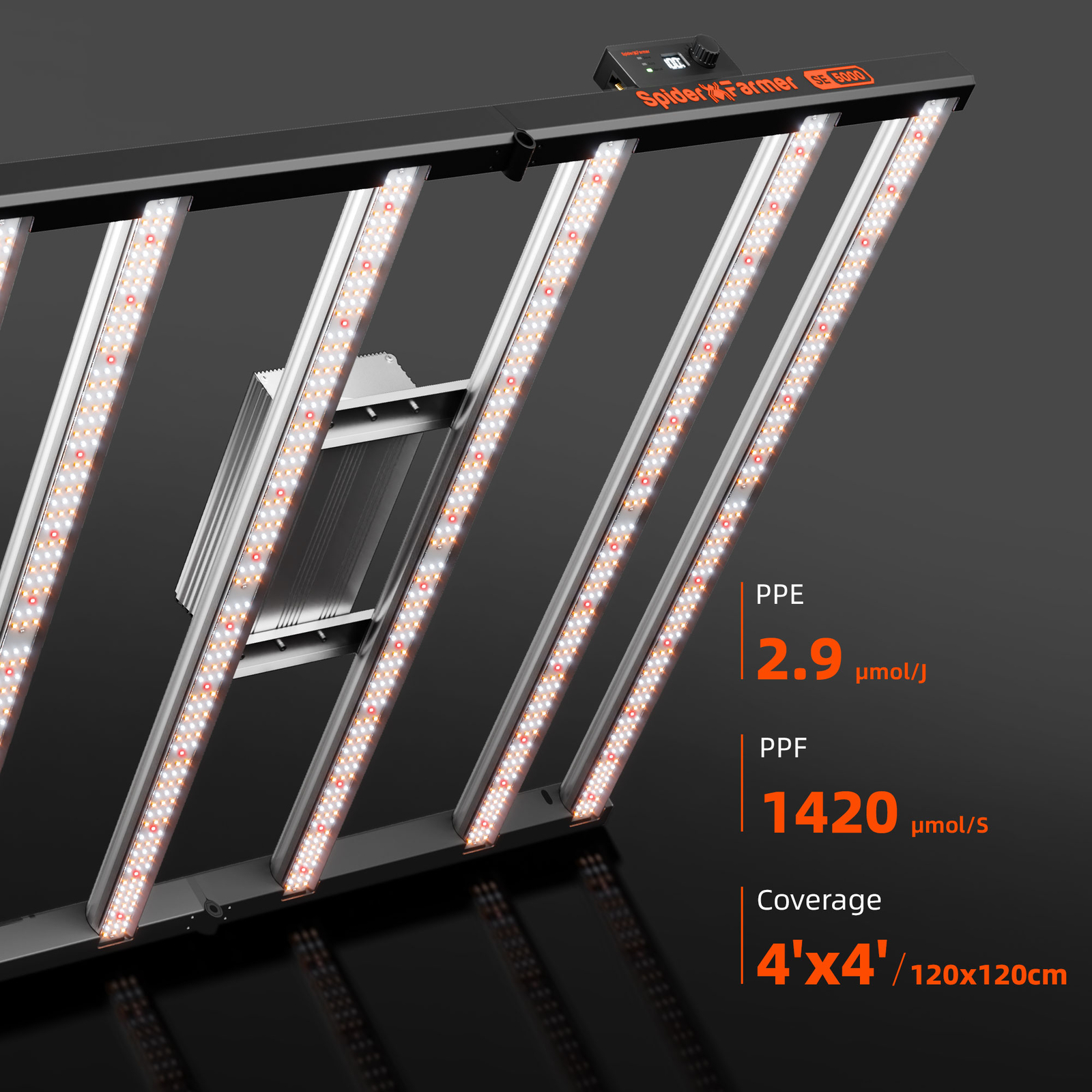 Spider Farmer SE5000 Full Spectrum LED Bar Grow Light, New
