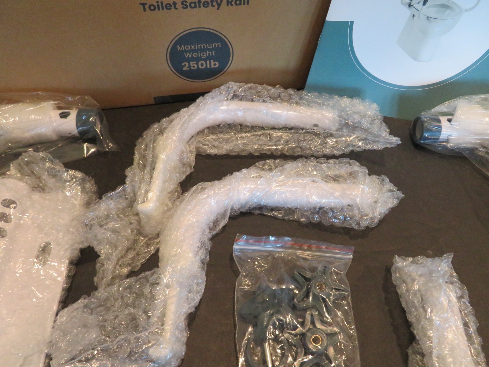 Pelegon Toilet Safety Rails (350 Lb.) - Adjustable Toilet Safety Frame