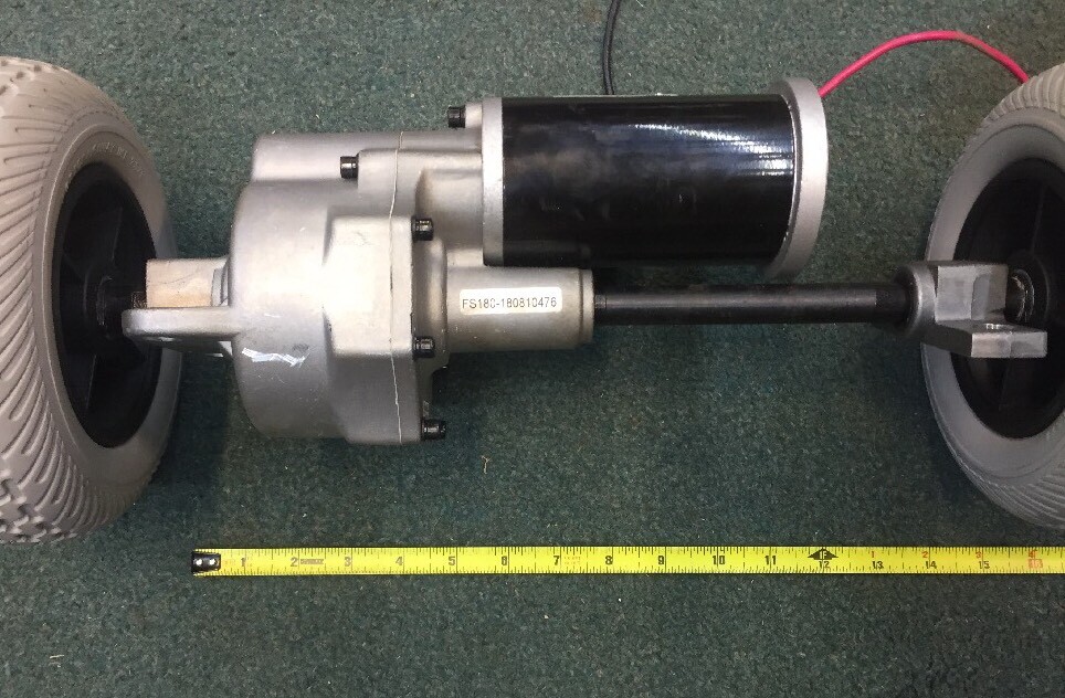 electric dc axle 12v 24v gocart powerwheels robotics transaxle scooter wagon