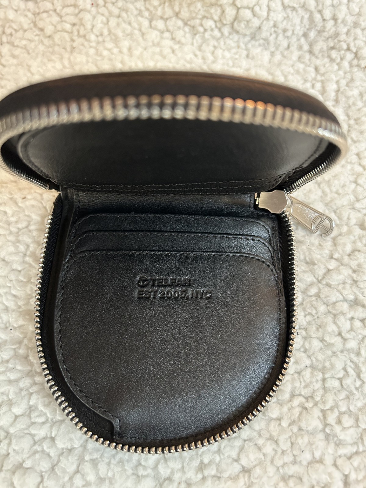 Telfar Black Zip-Around Logo Wallet NEW - Super cute and great design - Qty Disc