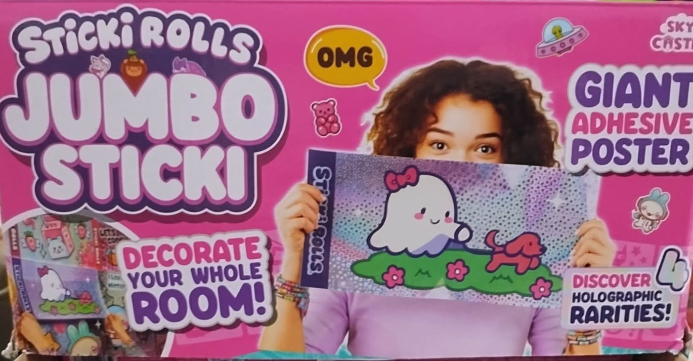 STICKI ROLLS JUMBO STICKI FULL CASE 25X Brand New In Box UNOPENED LOT OF 25