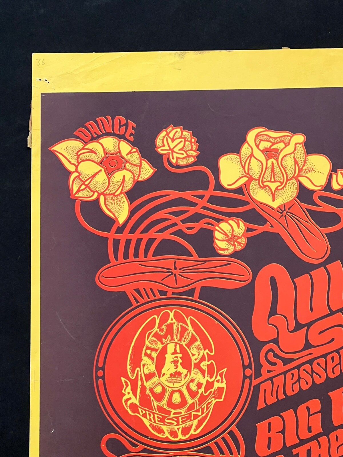 FD 36-3 Janis Joplin Thanksgiving Weekend 1966 Original Concert Poster Avalon