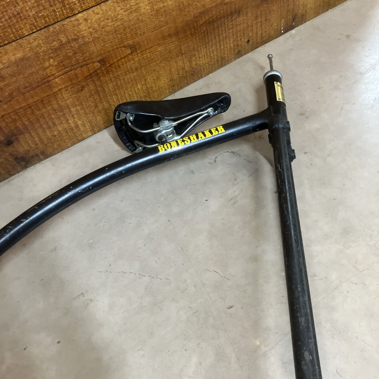 The Bone Shaker High Wheel Frame, Fork, Rear Wheel,Seat- Reproduction- Made USA-