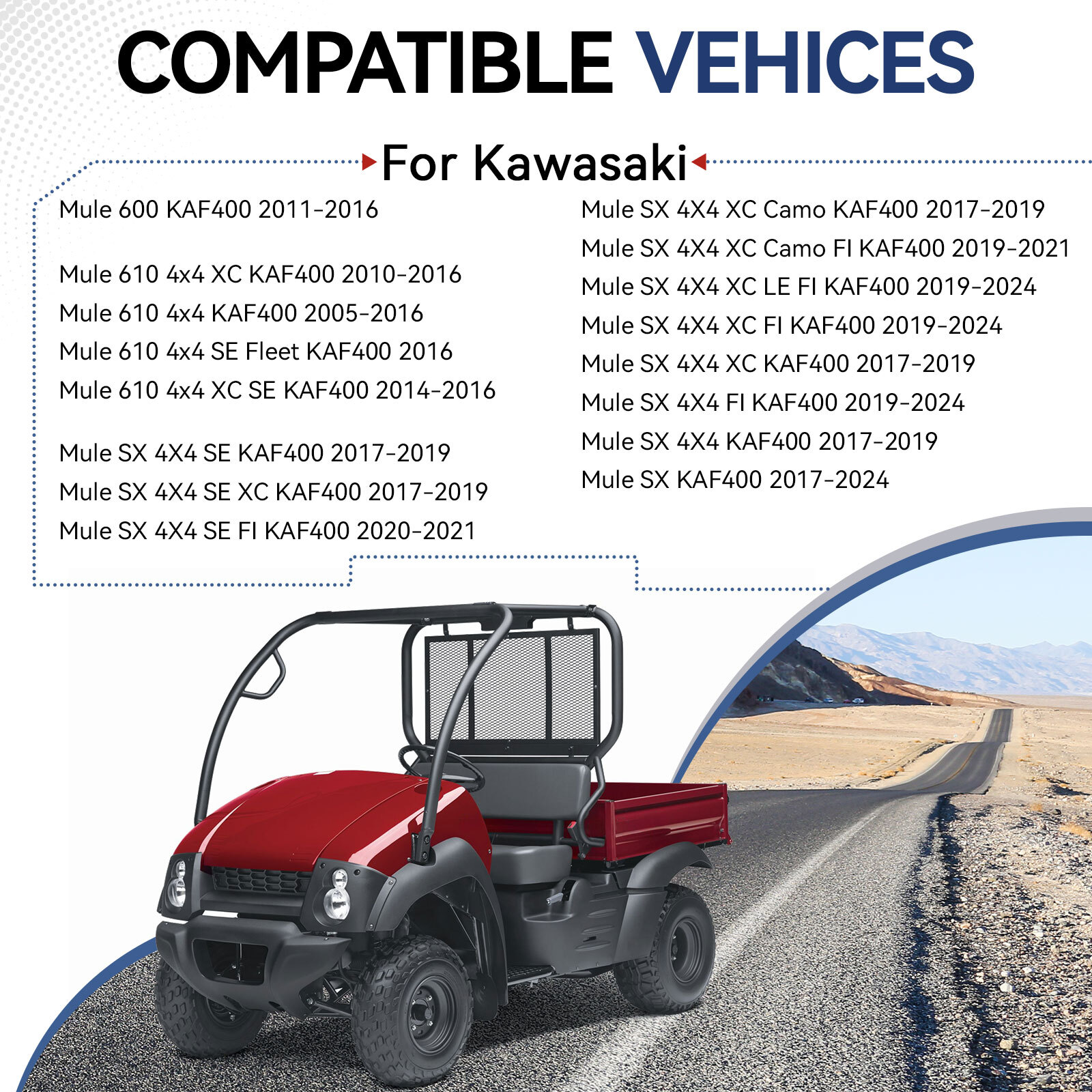 Crankshaft Connecting Rod Assembly for Kawasaki Mule 600 610 SX KAF400 2005-2024