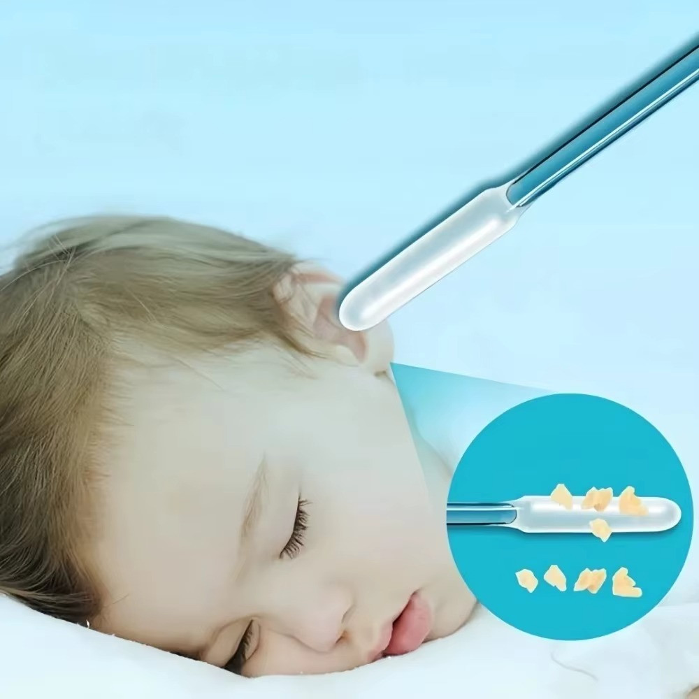 24pcs Disposable Silicone Ear Wax Remover Sticky S/L Ear Pick Cleaner Tool*