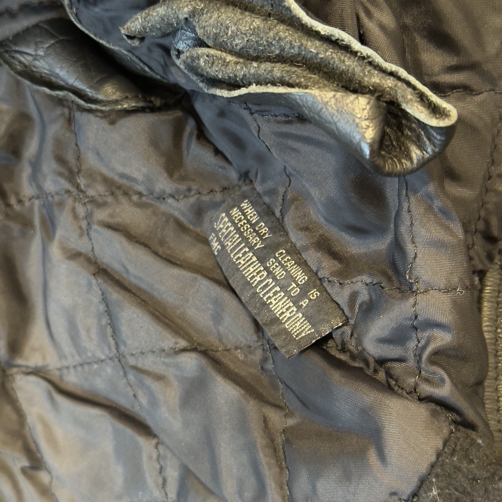 Vintage Chicago Cop Shop CPD Leather Police Jacket Mens 40 Black Patrol